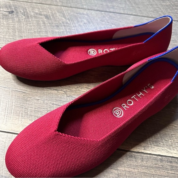 Rothy’s Red Round Toe Ballet Flat - Picture 4 of 6